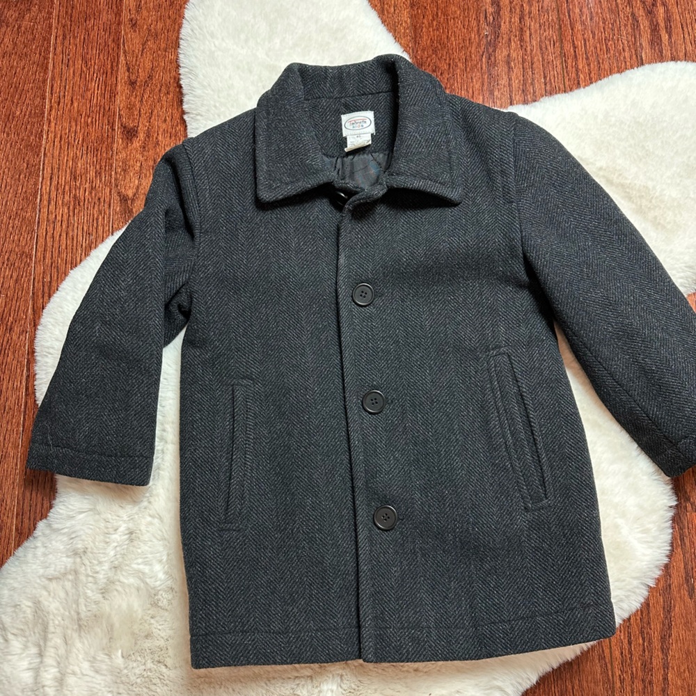 Talbots Kids Gray Wool Blend Coat
